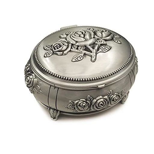 オルゴール18弁エンボス合金の金属musicbox金メッキのムーブメント搭載(楕円形曲:Youaremysunshine)