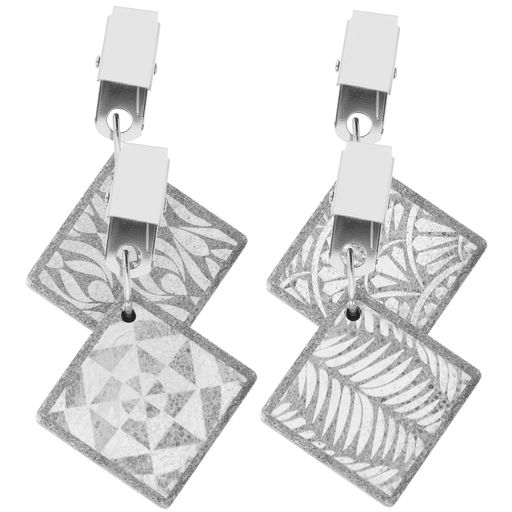 OUNONAテーブルクロスウェイト4個セット石製クリップ付き屋外用テーブルカバー固定重りピクニックパーティーウェディング対応