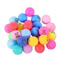 Abaodam抽選用ナンバーボール30個セット(1〜30)カラーPP直径約4cmパーティーイベントビンゴくじ引き順番決め再利用可約80g
