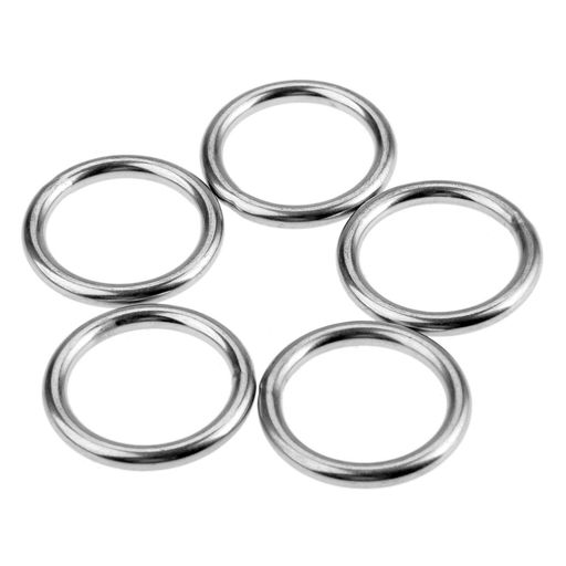 5個入りステンレス鋼Oリング溶接ステンレススチール製Oリングセット船用ハンギングリングボート用内径3..