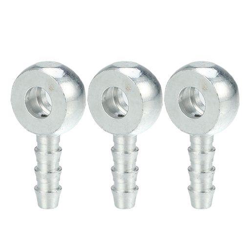 3個 ユニバーサルメタルバンジョー継手アダプター 寸法:アダプターのサイズ:29x15mm(L*W); バンジョー内径:6mm; バーブ外径:6mm 優れた交換品: バンジョーフィッティングが壊れたり、亀裂が入ったり、修理不能なほど詰まった場合に交換します。正確な公差に合わせて精密機械加工されており、トラブルのないパフォーマンスと長期にわたる耐久性を実現します。 簡単な取り付け:バンジョーフィッティングを回転させるだけで、所定の位置に正しく取り付けられます。 注: この商品を購入する前に、供給ラインが損傷していないことを確認してください。手動測定の違いによる若干の寸法の違いはご容赦ください。