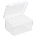 PATIKIL収納ケース85x65x45mm6個クリア貯蔵容器ヒンジ付きのふたプラスチック長方形ボックスビーズアート工芸用