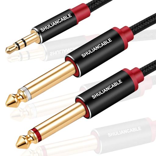 【強大な機能】:3.5mmツウツイン6.35mmステレオケーブルは3.5mmのジャック出力を備えたコンピューターや携帯電話とAV受信器、アンプ、ミキサー、ホームシアターシステム、ツイン6.35mmジャック入力を備えたスピーカーに適用します。 【優れた音質】:耐食性のある金メッキ金属コネクタで、最小限の信号ロスで音声信号を伝送できます。 【良質の材質】:高品質の銅を使用して、内側のシールド層と外側のナイロン編み層の保護があります。ハイファイ音質を確保して最大の導電性と耐久性を提供します。 【接続しやすい】:3.5mmのジャック出力を備えたスマートフォン、ノートパソコンやコンピューターを 6.35mmのジャック入力二つある設備(例えば、スピーカー、チューナーなど)に接続します。 【保証】:各ケーブルは生産中に厳しい品質管理検査を五回経たなければなりません。各機能は最適な構築品質を保証するためにテストされます。