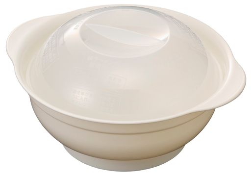 電子レンジ使用、インスタント麺の加熱 サイズ:約W21.3xD18.6xH10.6cm 本体重量:約100g 素材・材質:ポリプロピレン 原産国:日本