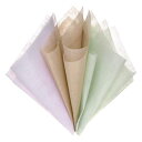 MMETERXITY144枚韓国綿包装花紙-花包装紙防水ブーケ包装紙ギフト包装に適用(11.8x11.8”緑+紫+裸)