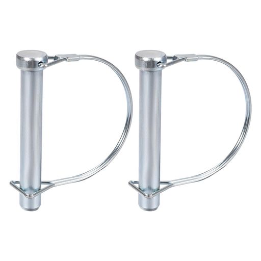 DTGN12mmx100mm(DxL)シャフトロッキングピン2個入り農業トレーラー芝生に適用カーボンスチール製ラウン..