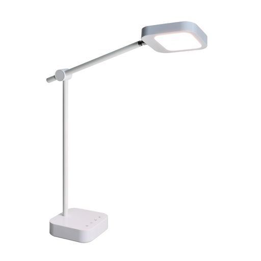 明るさと光色の調整可能で、タッチで操作 定格消費電力(最大時):15W 専用ACアダプター:入力 AC100~240V 50/60Hz 0.6A 出力 DC24V 0.75A USB給電ポート:定格出力 DC5V 1.2A コネクタ形状 USB Aタイプ(メス) ポート数 1個 光源:LED 発光色:昼光色/白色/電球色(3段階調色)