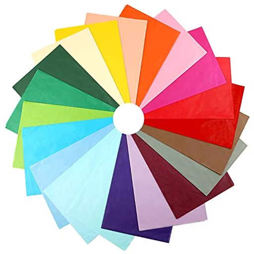 NALER薄葉紙ラッピングペーパーカラフルギフトプレゼント包装紙梱包50x70cm約60枚入れ