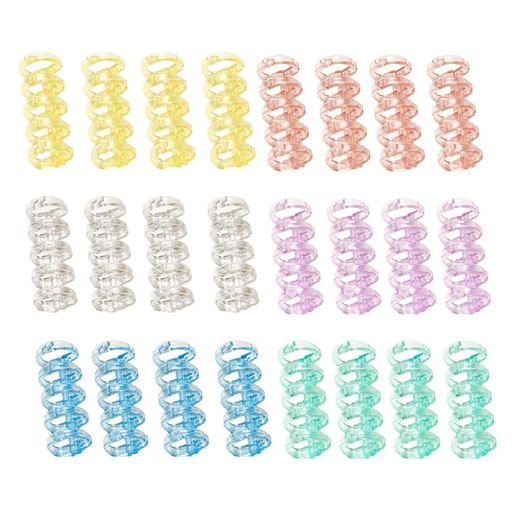 BRIIKPP24個セットバインダーリングリーフバインダーリング穴径15mmブックリング取り外し可能A4A5B5製..