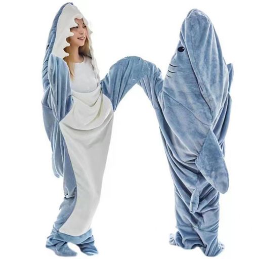 [HEWEAYTA]サメ着る毛布着ぐるみふわふわアニマル-シャークブランケットもこもこ冬暖かいサメパジャマ..