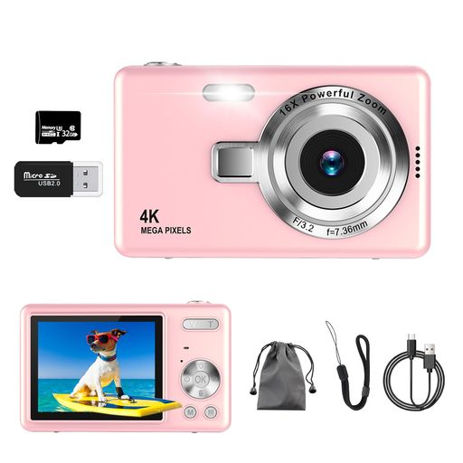 結婚式 【4K UHDビデオ録画と50MP写真撮影】アップグレードされたCMOSイメージセンサーを内蔵し、デジカメは最大5000万の画像ピクセルと4Kビデオ解像度をサポートし、優れた録画および撮影パフォーマンスを提供します。2.8インチのディスプレイ画面で写真/設定/ビデオを簡単に表示でき、どこでも写真やビデオを撮って楽しむことができます。このカメラはウェブカメラとしても使用できます。Type-Cケーブルでコンピューターに接続して、ビデオ通話、ライブストリーミング、YOUTUBEなどのソーシャルメディアでの共有を行うことができます。 【最新AFオートフォーカス&amp;16倍デジタルズーム】このデジタルカメラはAFオートフォーカス機能を搭載しています。簡単な操作で、撮影対象に自動的にフォーカスし、初心者でも鮮明な写真を撮ることができます。シャッターボタンを浅く押してフォーカスを合わせ、深く押して写真を撮ります。このデジカメ 安いは最大16倍デジタルズームをサポートし、W / Tボタンを使用して画像を拡大または縮小できます。遠くから画像を簡単に撮影できます。