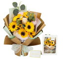 ソープフラワー花束ひまわり母の日フラワーギフトANLUMAバラflower人気造花ブーケ誕生日プレゼント枯れない花記念日開店祝い結婚祝いお見舞い退職送別敬老の日...