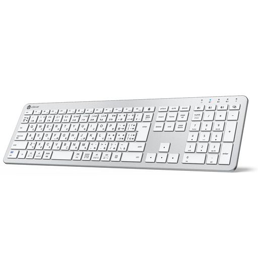 ICLEVERBLUETOOTHワイヤレスキーボード日本語配列フルサイズマルチペアリングTYPE-C充電式122H長時間稼働パンタグラフ式テンキー付きOS自動識別日本語説明書付きWINDOWS/IOS/MAC/ANDROID ICLEVERBLUETOOTHワイヤレスキーボード日本語配列フルサイズマルチペアリングTYPE-C充電式122H長時間稼働パンタグラフ式テンキー付きOS自動識別日本語説明書付きWINDOWS/IOS/MAC/ANDROID