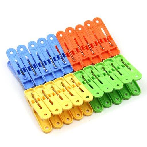 Morices20個カラフルプラスチック洗濯バサミ、4明るい色防風物干し洗濯ばさみ、ミニ有色ハンギングクリップ工芸品論文写真用DIYプロジェクトタオルクリップキルトクリップ洗濯ピンチ