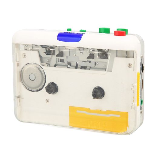 ヘッドフォン付きポータブルカセットプレーヤー、古いテープとカセットをMP3に変換、USB経由でキャプチ..