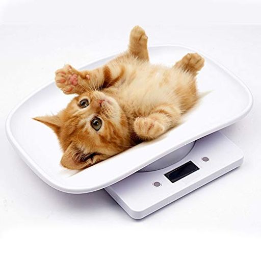 Absdefenデジタルペットスケール最大15kg電子ペット体重計健康スケールキッチン体重計ペット用体重計小型精密軽量薄型ポータブル小型犬/猫/うさぎなど用電池式