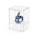 goteekiフィギュアケース1個セット大サイズ収納透明展示ケースコレクションケース積み重ね可能マグネット式ドア組み立て説明書付き指紋防止手袋付きクリーニングクロス付き