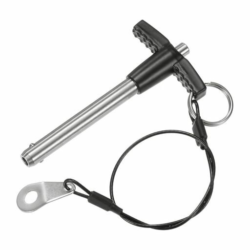 MMETERXITYTハンドルロックピン5/16インチ[8mm]径1-31/32インチ[50mm]使用長プッシュボタンリリースロ..