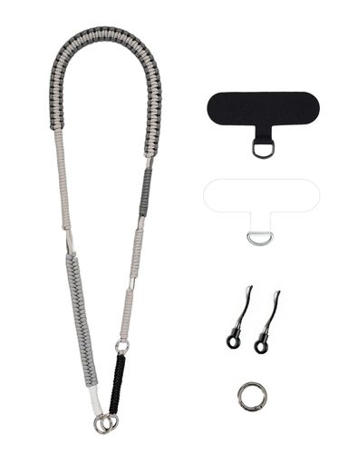 [Oumino]スマホストラップショルダー携帯ストラップスマホiPhone対応ショルダーストラップバッグポーチ肩掛け極太調節可能約110~140cm編み込みカメラネックストラップ首掛けアウトドアおし…