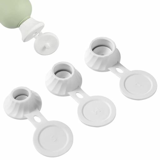シャワージェルボトルキャップ逆さまボトルキャップ液漏れ防止耐久性空ボトルキット調味料逆さ蓋【3個入り】