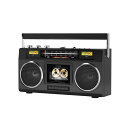 ポータブルラジカセ録音コンパクトカセットテープBLUETOOTH搭載AMFMUSB録音マイク内蔵コードレス乾電池AC電源コード付きポータブルラジオ操作簡単日本語説明書付き