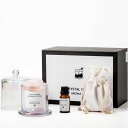 MiracleTQアロマセットエッセンシャルオイル天然石ギフトパックエッセンシャルオイル15ml+クリスタル300g+蓋付き半透明ガラスボトルアロマディフューザ...