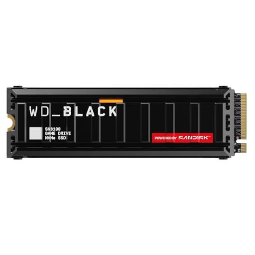 WD_Black SN8100 8TB NVMe SSD ヒートシンク付き - PCIe 5.0x4 M.2 2280、最大14,900MB/秒の読み取り速度、最大11,000MB/秒の書き込み速度、AIアプリケーション、ゲーム、ビデオ編集に最適 -