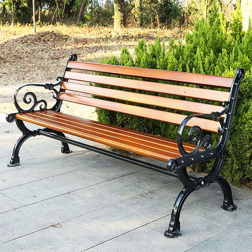 ガーデンベンチ屋外休憩所ガーデンベンチ屋外庭のベンチベランダ椅子ベンチは防水性と耐日光性防蝕木材中庭や庭園に適した耐荷重約400kg(120cm/150cm/180cm)(Size:150cm)