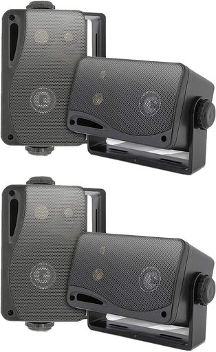 【Pyle3WAY完全防水屋内/屋外兼用ウォールマウントスピーカー(ペア)壁・天井面取り付け型】6.5インチ最大出力200W定格出力100W4オーム波数応答:70-21KHz取り外し可能な防錆性メッシュグリル&角…