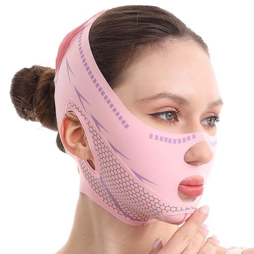 微冷感 即効フェイスリフトバンド フェイスバンドは弾性が高く ダブルリフト設計で 美容のプロが自宅で実践!