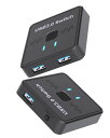 LECNVUOUSB切替器USB3.0双方向USB切り替え器2入力1出力/1入力2出力手元スイッチPC2台用1台のプリンターを2台のパソコンで使用切り替え器セレクターパソコン2台キーボード1台USBスイッチャー(2)