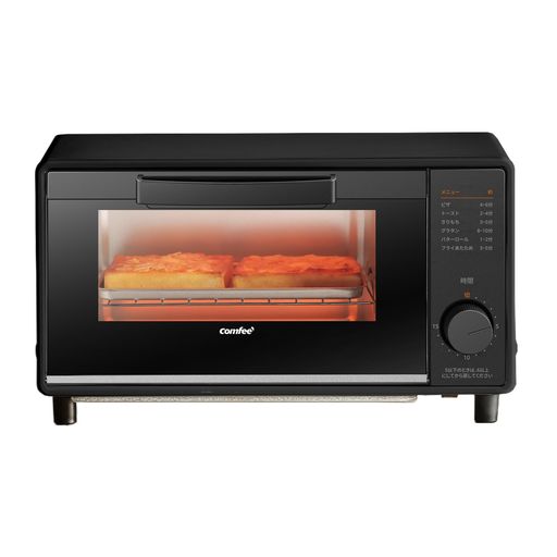 2枚焼きが可能なシンプルなトースターです。製品保証期間1年。 【ハイパワーで最大1000W】 一度に食パンを2枚まとめて3分以内に焼けるので、忙しい朝でも簡単です。 【カンタン操作】ひとつのダイヤルで完了!時間設定だけのカンタン設計。お年寄りの方でも迷わない 最小限の操作ボタン。「メニュー表示」を参考にタイマーを設定するだけで料理が完成します。初めての料理でも適切な時間を設定できる。 【お手入れ簡単】 調理後、受け皿を取り出して洗えば、簡単に清掃ができます。また、角皿と焼き網もスライド可能で、庫内を簡単に清掃できます。 【コンパクト、一人暮らしに最適】 幅364mmx奥行198mmx高さ207mmのコンパクトな作りです。小さなスペースで設置することが可能です。シンプルなデザイで、どんなキッチンにも馴染みます。