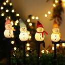 雪だるまクリスマスライトソーラーライトソーラーガーデンライト置物ライト4点入りLED装飾ライト屋外埋込み式夜間自動点灯防水庭飾りクリスマス飾りchristmasdecorationsoutdoor(タイプA)