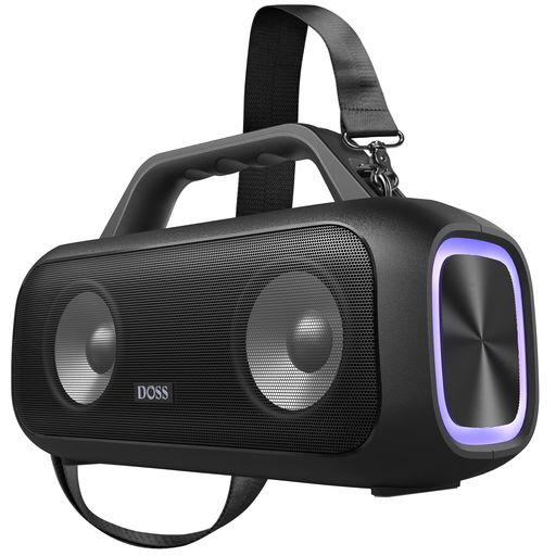 DOSS Extreme Boom S Bluetoothスピーカー 光る ポータブルスピーカー ワイヤレス ...