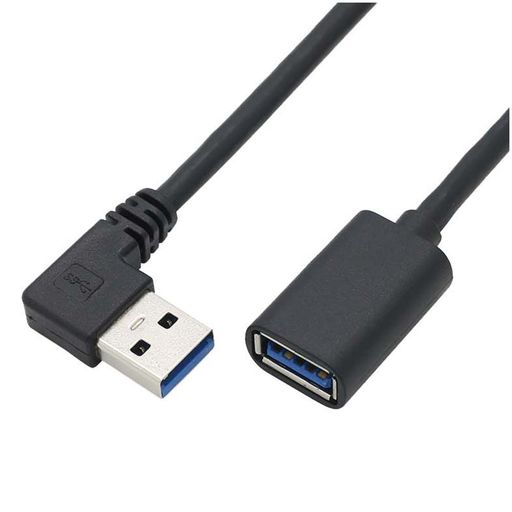 ViViSun USB3.0 L型 左右90°方向変換ケーブル タイプAオス- タイプAメス 超高速 5Gbpsのデータ転送同期リード USB 3.0 延長ケーブル 左L(0.25m)