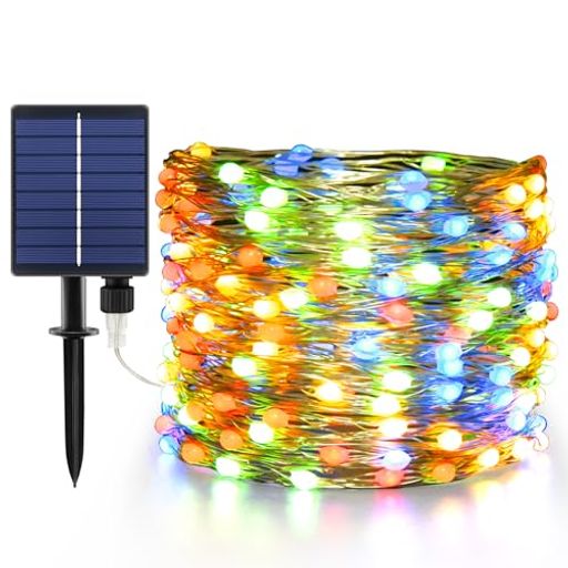Other - 【大玉ビーズ】LEDイルミネーションライトソーラーストリングライトクリスマスツリー飾りらいと超明るいIP65防水屋外室内20M200球8点灯モード夜間自動点灯電飾LEDフェアリーライトガーデ…