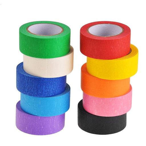 🌈✨【10色マスキングテープ】10色のマスキングテープです。1巻のサイズ:2.4cm*10m。カラー:黄、橙、赤、ピンク、緑、薄藍/濃い藍、白、黒、紫。 🌈✨【完璧な接着、簡単取り外し・貼り直し】他のマスキングテープに比べて、こちらのカラーテープは完璧な粘着力を持っています。粘着残留物や表面へのダメージがなく、付着や剥離が容易です。強力なマスキングテープは、プラスチック、ガラス、紙、金属、セラミック、キャンバス、ホワイトボード、黒板、壁、床などのきれいな表面に簡単に貼り付けることができます。 🌈✨【優れた品質&amp;書き込み可能】カラーマスキングテープは環境にやさしい素材で作られており、不快なにおいがなく安全に使用できます。これらのカラーマスキングテープは耐久性があり、摩耗に強い。様々なペンを使ってマスキングテープに何でも書くことができます。 🌈✨【幅広い用途】カラーマスキングテープは教室の装飾用品、教育用品、子供用工芸用品、実験室用テープ、画家用テープなどとして使用することができる。