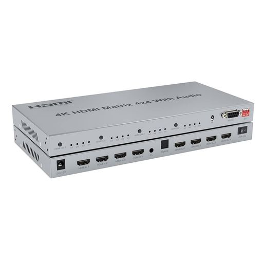 A: 4K 30Hz/4K60Hz HDMI マトリックス 4x4 オーディオ付き、4 つの出力ポートは、同じまたは異なる信号ソースの超高精細ビデオを表示できます。 B: モードを切り替えて、好きなように映画を見る:4ウェイ出力、異なる画像、マルチチャンネル信号のより多くの選択 異なる信号ソースの出力を選択する。 C:様々なスイッチング方式:新しいデザイン、リモコンのデュアルスイッチング+ボタンは、非常にインテリジェントな生活をお楽しみください。 D:3.5+デジタル光ファイバー、オーディオ出力。マトリックスには3.5mmとデジタル光ファイバーのオーディオインターフェイス出力があり、オーディオ、ヘッドセット、パワーアンプ、ミキサーなどの外部オーディオ機器に接続することが可能です。 E:EDID管理修復信号源:主流の異なる8種類のEDIDを内蔵し、信号の識別が間違っている場合、マトリックスのEDIDを通じて正しい信号を強制的に出力します。