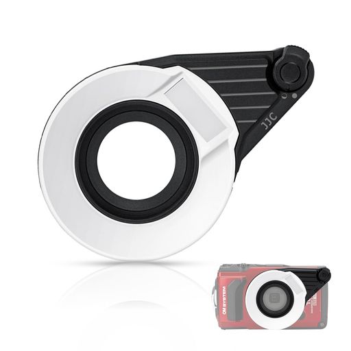 星(塗り潰し)Olympus TGシリーズ===Olympus Tough TG-7 TG-6 TG-5 TG-4 TG-3 TG-2 TG-1 用。FD-1互換。(※注:TG-1 / TG-2 / TG-3に取り付けはできますが、撮影環境によっては露出が合わない場合があります。) 星(塗り潰し)フラッシュから放出される光をよりソフトにし、影を効果的に除去することができます。そのことにより、フラッシュ光の分布がより均一になり、より自然な照明効果が得られ、接写やマクロ撮影に最適です。(※注:商品自体には照明が内蔵されていないため、カメラの内蔵フラッシュを使用する必要がある。商品自体は発光しません。カメラ本体のLEDライトは使用できません。) 星(塗り潰し)このフラッシュディフューザーは高品質のABS素材で作られており、軽量で耐久性に優れています。 星(塗り潰し)工具なしで簡単に取り付けられます。Olympus Toughシリーズカメラのレンズに直接回転して固定することができ、簡単に影がない画像をキャプチャし、撮影の背景の詳細を表示することができます。