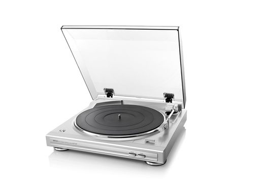 カラー:シルバー PHONOイコライザーを内蔵 高精度アルミダイカストターンテーブル採用 フルオートシステムシステムに組み合わせやすいシルバーとブラックの2タイプ MMカートリッジ付