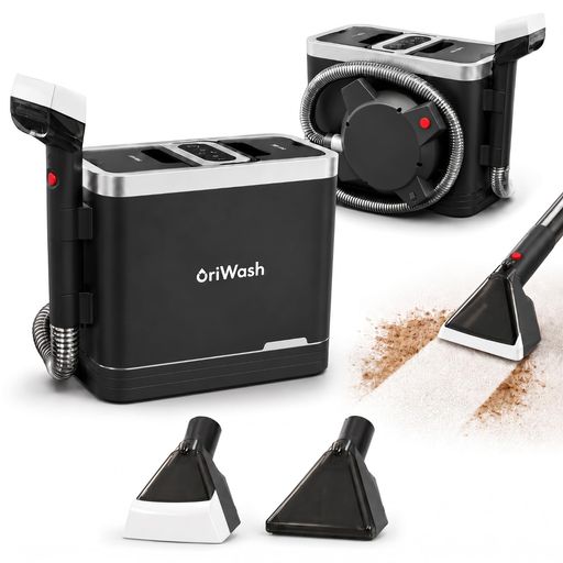 【1500W高出力x4つの清掃モード】OriWash ZR-001 スチームクリーナー 加熱式カーペ...