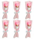 himsyuden一輪バラ造花6本セットピンクソープフラワー母の日花束石鹸花個包装花飾りバレンタインデー母の日誕生日ギフトウエディング卒業式結婚お祝い贈り物彼女...