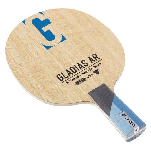 素材:木材5枚+ARカーボン2枚 仕様:グリップ/CHN、攻守レベル/OFF+ サイズ:ブレード/159x150mm、グリップ/85x26mm、ラケット厚/6.0mm 重量:88プラスマイナスg 攻撃用中国式ペンホルダーラケット