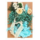 PATIKILナチュラルドライフラワー複数のカラフル本物のドライ押し花植物クラフト樹脂ソープキャンドルスクラップブッキング用ブルーシリーズ