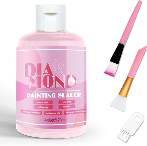 ダイヤモンドアート 仕上げ剤 120ml 糊 接着剤 ダイヤモンドペイント シーラー 仕上げのり 脱落防止 速乾性 ダイヤモンド塗装グルー パズル DIY アクセサリー 手芸 キット