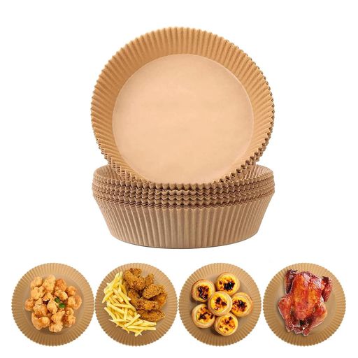 Doyimeエアフライヤー用紙1000枚内径16cm丸型天ぷら敷紙油紙加厚耐油/耐熱/防水使い捨て電子レンジ/オ..