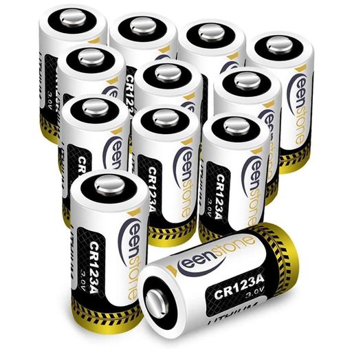 CR123A 12個 3Vリチウム電池 1600MAH KEENSTONE QRIO LOCK 電池 PTC保護付き 非充電式バッテリー カメラ マイク 懐中電灯 測光計 バイク 適用