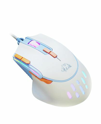 【人間工学·RGBゲーミングマウス】有線マウスRGBランニングライト9つプログラム可能なボタンマクロ対応高精度12800DPI6つDPI調整低遅延高耐久光学式エルゴノミックマウス有線おしゃれな配…