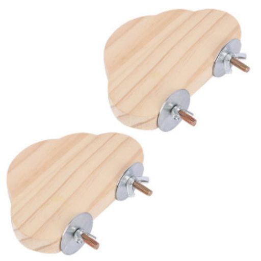 YFFSFDC2個セットとまり木スタンド鳥休み場所木製コーナーインコケージステージ踏み台爪を磨く鳥ハムスター文鳥ハムスターなど小動物お..