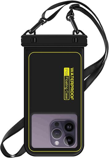 「スポンジ・水に浮く」スマホ防水ケースLILIYYA:IPX8認証お風呂スキー完全防水携帯スマホケースすまほぼうすいバッグカバーポーチ顔認証水中撮影両手解放ストラップ付き海プール温泉雪…